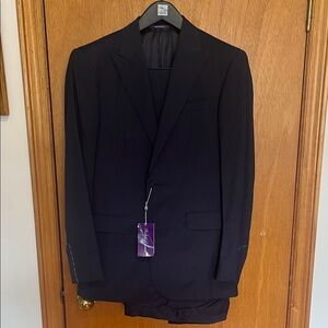 Ralph Lauren Purple Label Dark Navy Two-Piece Suit